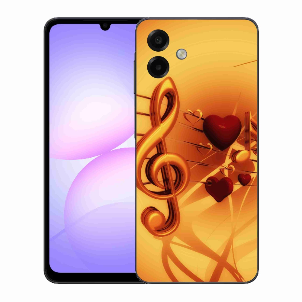 Gelový kryt mmCase na Samsung Galaxy A07 4G - noty