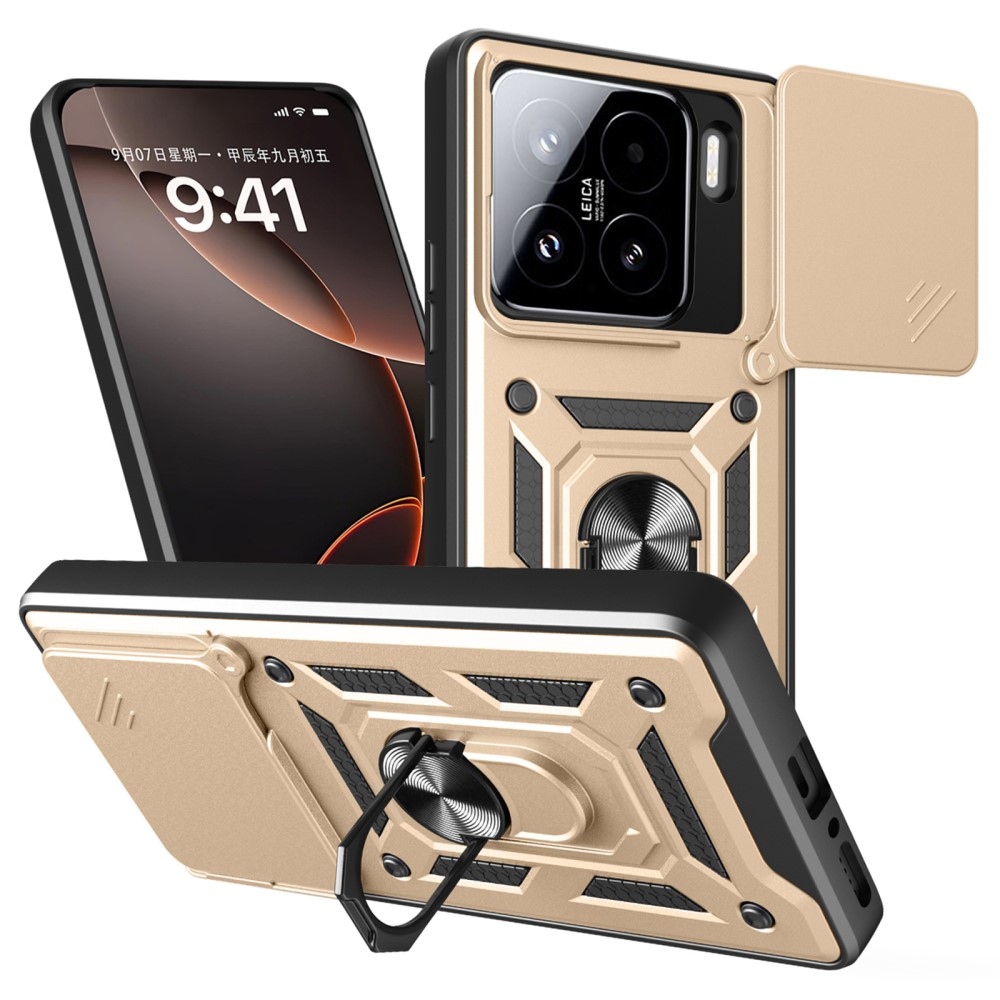 Slide odolný kryt na Xiaomi 15 - zlatý