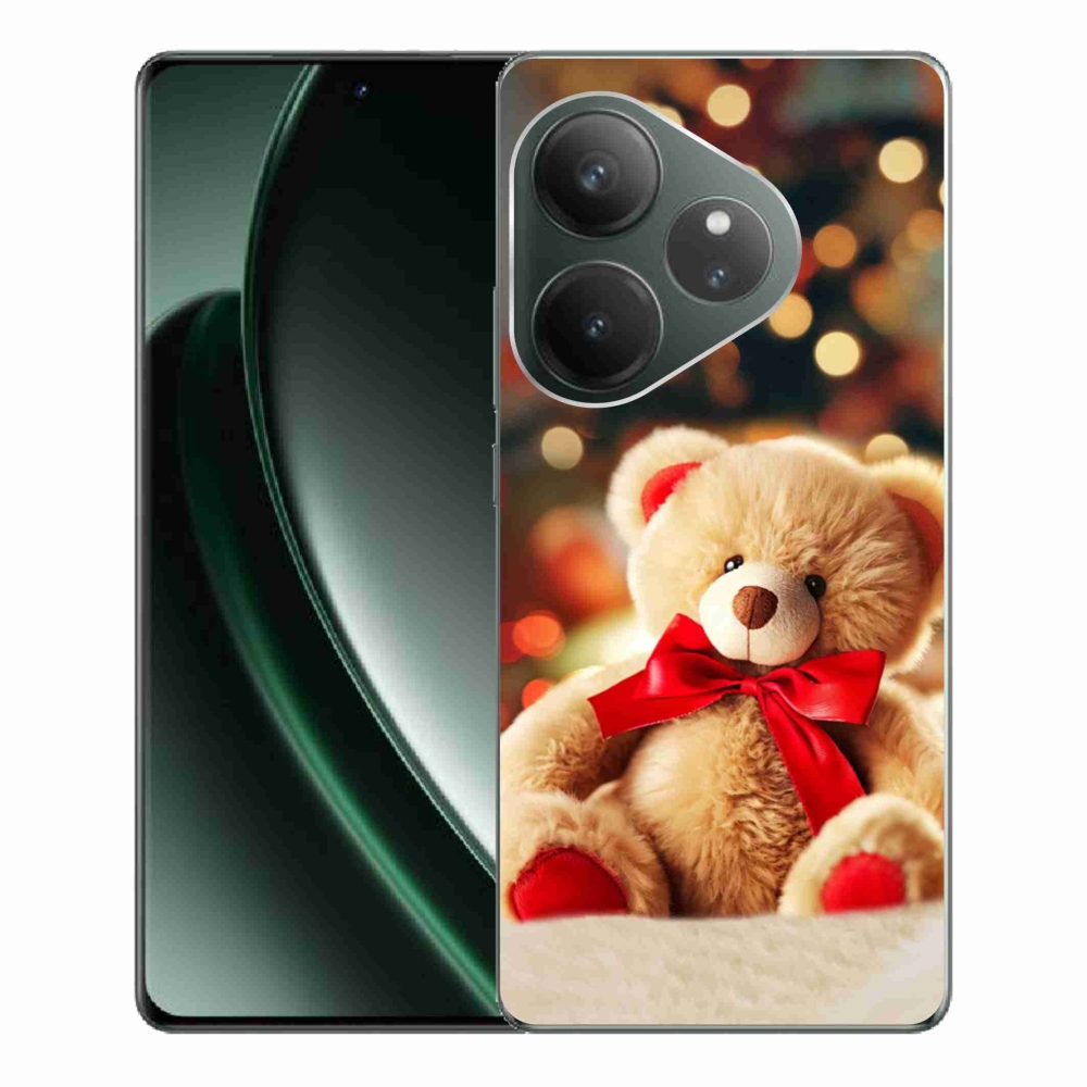 Gelový kryt mmCase na Realme GT 6 5G/GT 6T 5G - plyšový medvídek