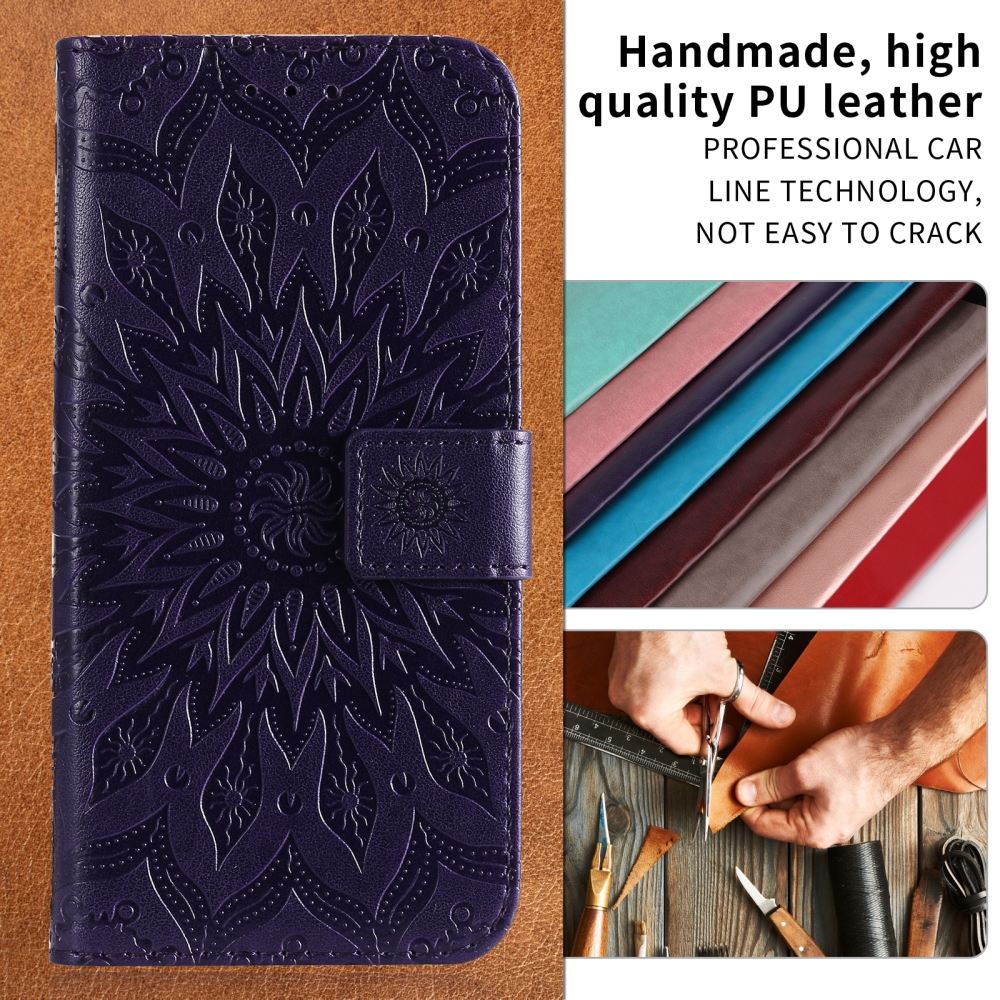 Sunflower knížkové pouzdro na Xiaomi Redmi 15C 4G/5G (173mm) - tmavěfialové