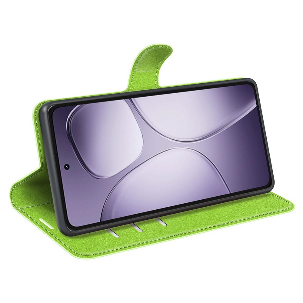 Litchi knížkové pouzdro na Xiaomi 14T Pro - zelené