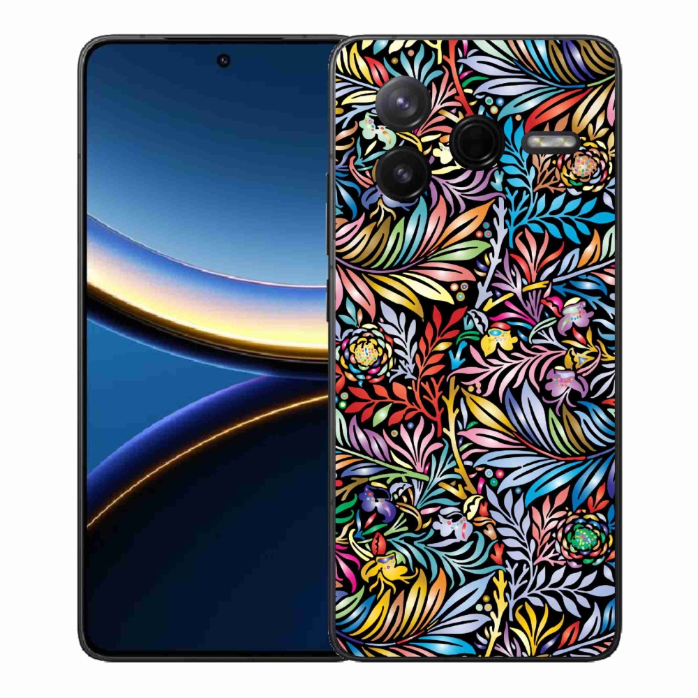 Gelový kryt mmCase na Xiaomi Poco F7 Pro - květiny 5