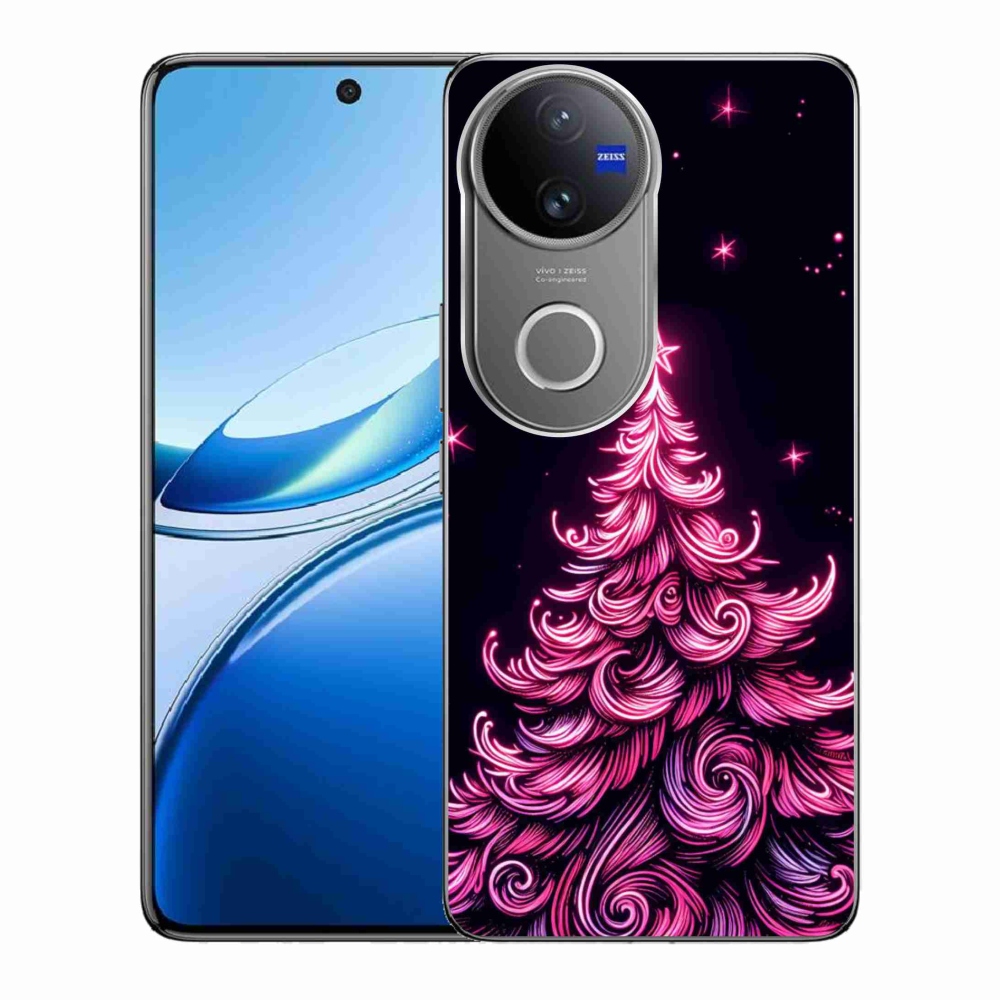 Gelový kryt mmCase na Vivo V50 5G - neonový vánoční stromek 2