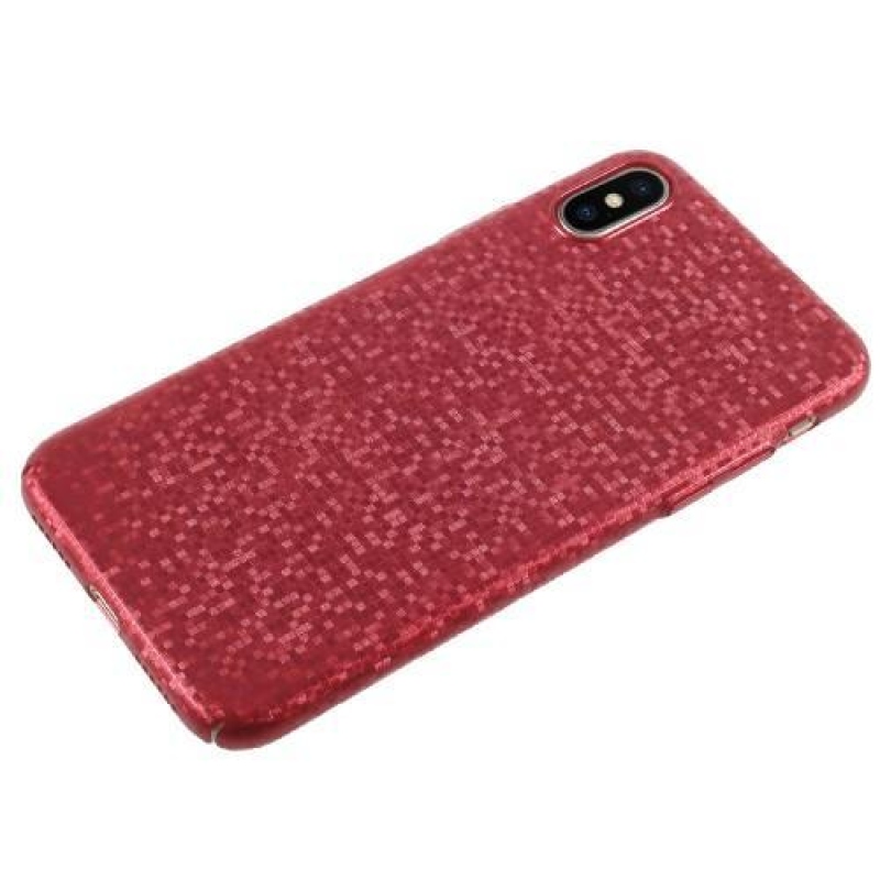 Glamour plastový obal na iPhone X - červený