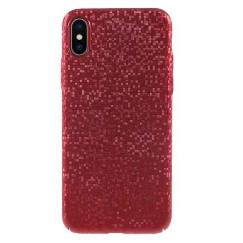 Glamour plastový obal na iPhone X - červený