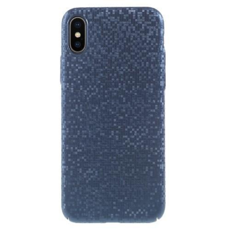 Glamour plastový obal na iPhone X - modrý
