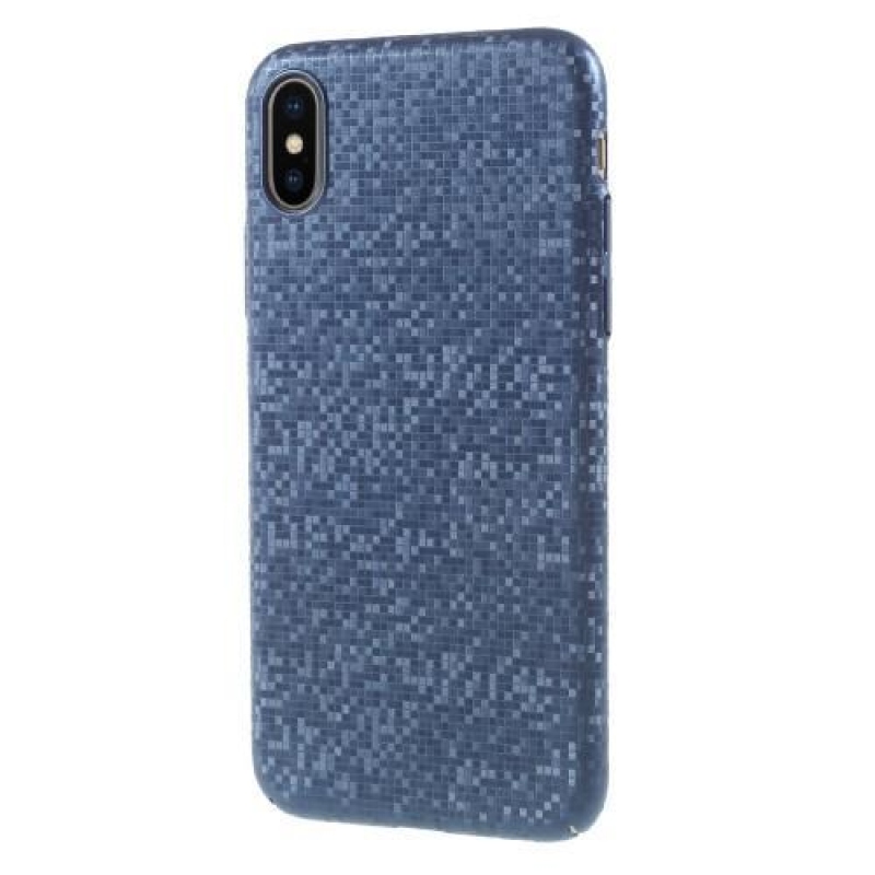 Glamour plastový obal na iPhone X - modrý