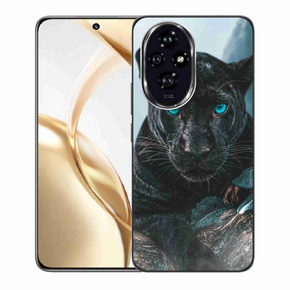 Gelový kryt mmCase na Honor 200 5G - černý panter
