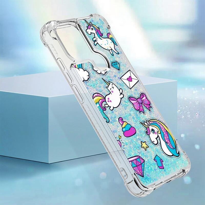 Glitter přesýpací obal na Xiaomi Redmi A1+/A2+ - barevné vzory