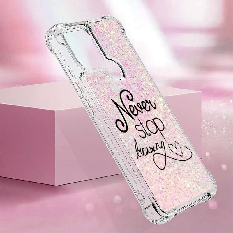 Glitter přesýpací obal na Xiaomi Redmi A1+/A2+ - nepřestávej snít