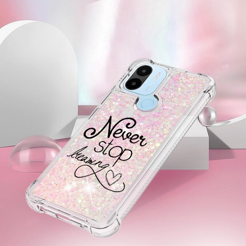 Glitter přesýpací obal na Xiaomi Redmi A1+/A2+ - nepřestávej snít