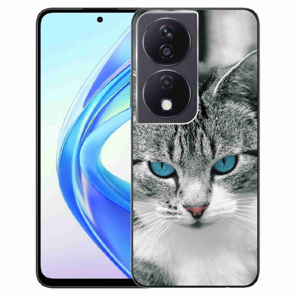Gelový kryt mmCase na Honor X7b/Honor 90 Smart - kočičí pohled 1