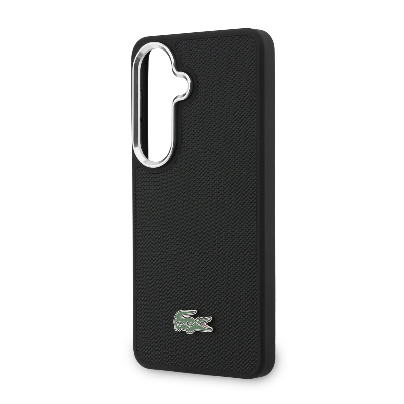 Lacoste Petit Pique Metal Logo Magnetic Zadní Kryt pro Samsung Galaxy S26+ Black