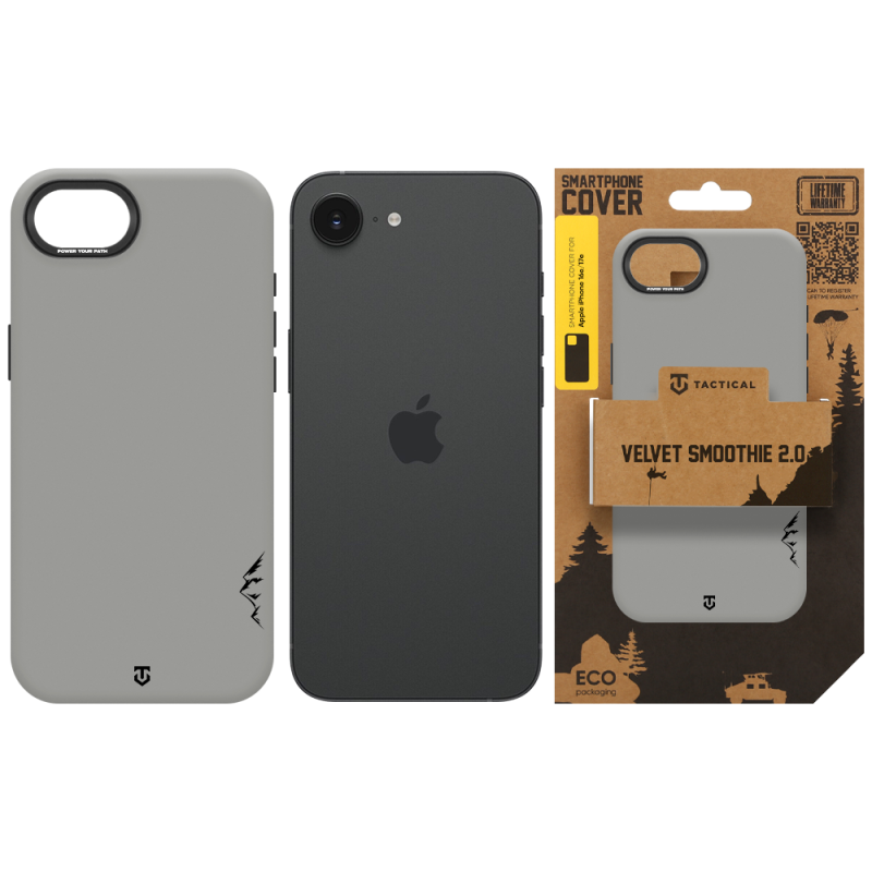 Tactical MagForce Velvet Smoothie 2.0 Kryt pro Apple iPhone 16e/17e Foggy