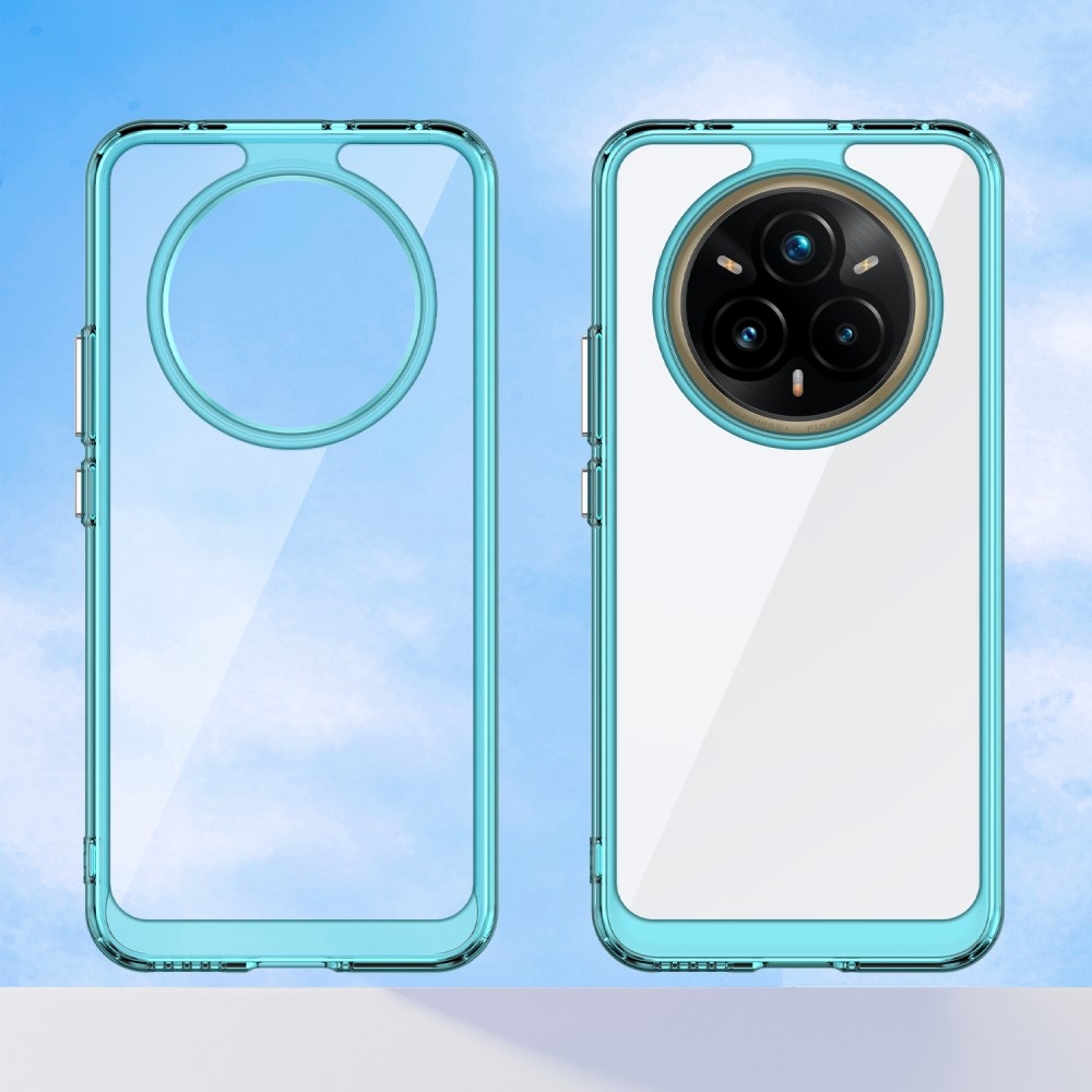 Gelový obal s pevnými zády na Realme 14 Pro+ 5G - světlemodrý