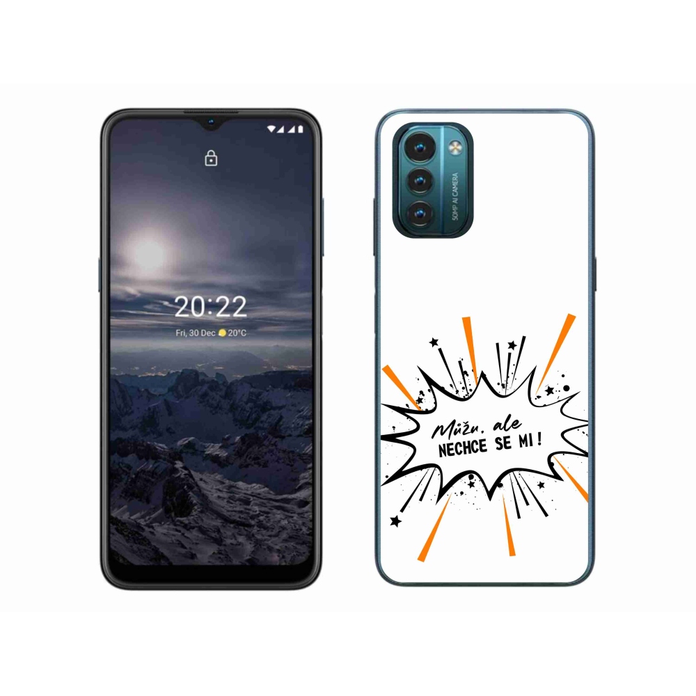 Gelový kryt mmCase na Nokia G11/G21 - vtipný text 11 bílé pozadí