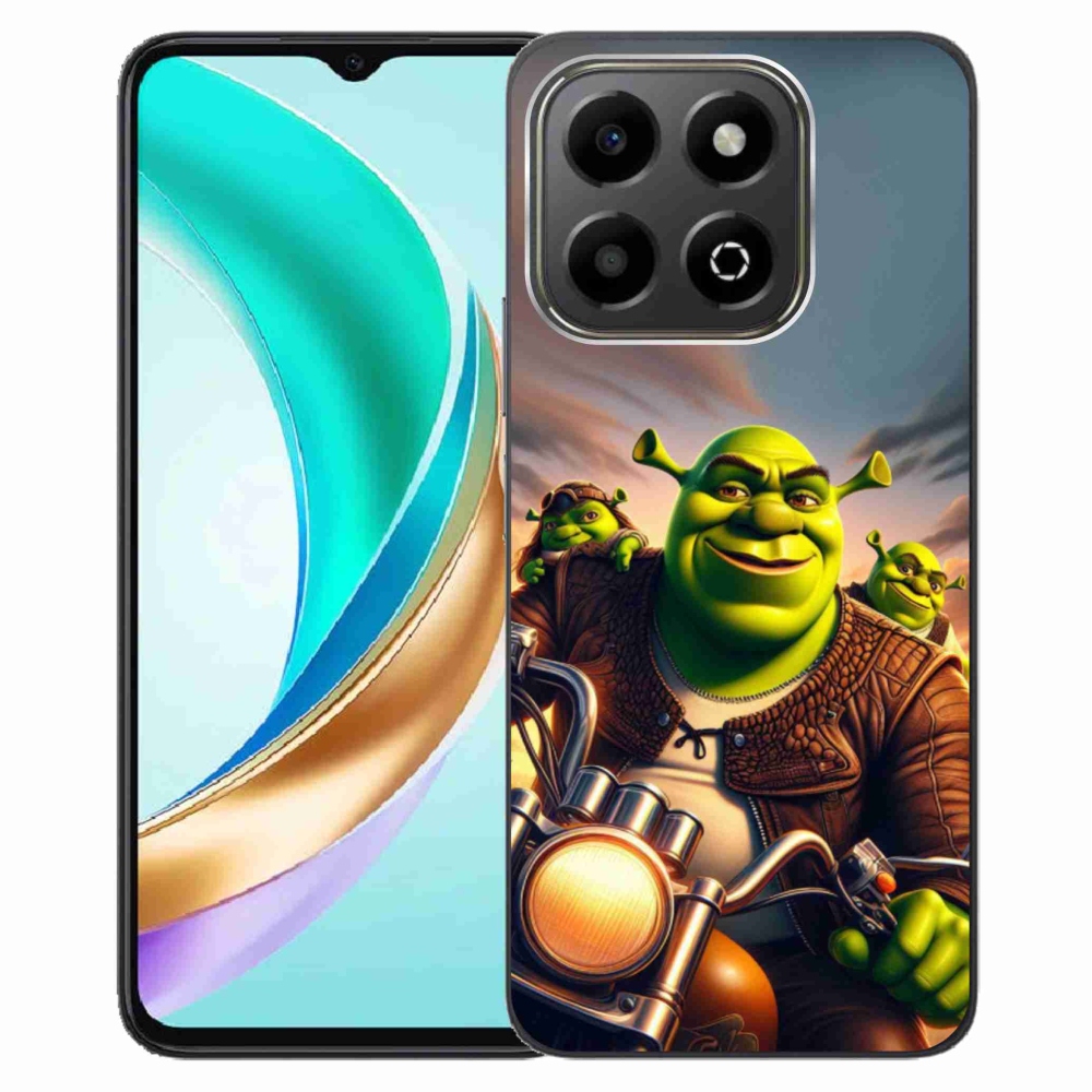 Gelový kryt mmCase na Honor X6b - shrek na motorce