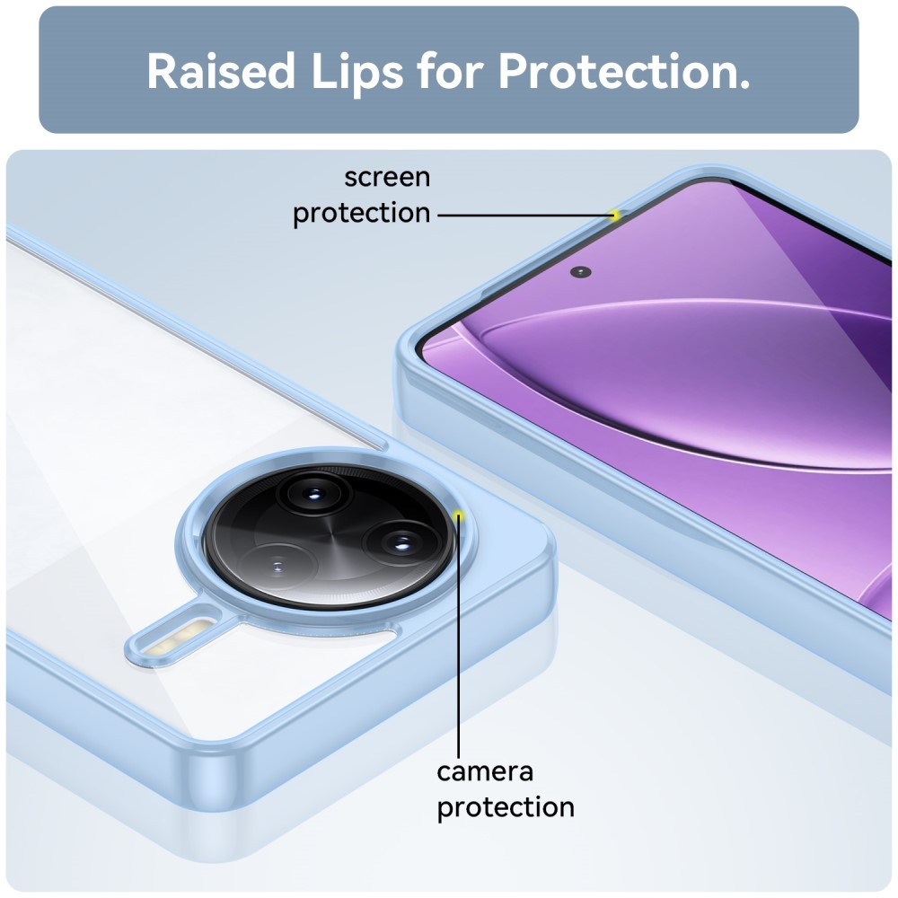 Gelový obal s pevnými zády na Xiaomi Poco F7 Ultra - modrý