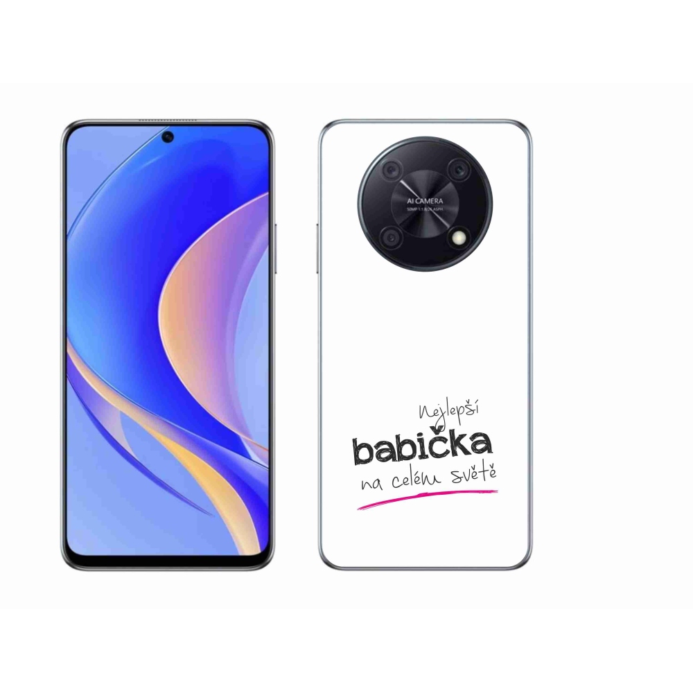 Gelový kryt mmCase na Huawei Nova Y90 - nejlepší babička 4 bílé pozadí