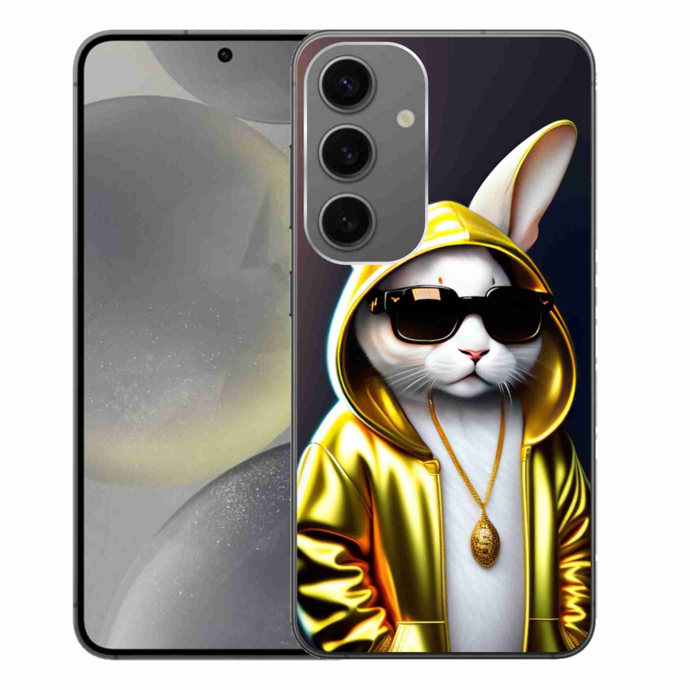 Gelový kryt mmCase na Samsung Galaxy S24+ - kočka boss
