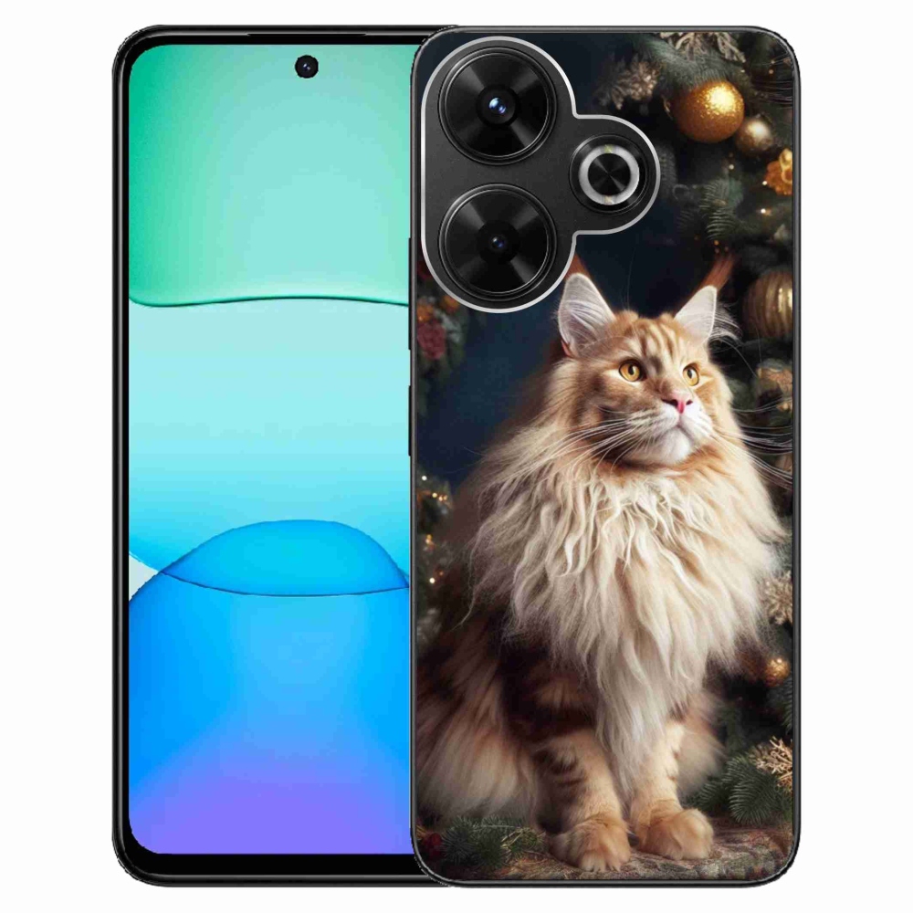Gelový kryt mmCase na Xiaomi Redmi 13 4G/Poco M6 4G - kočka u stromku