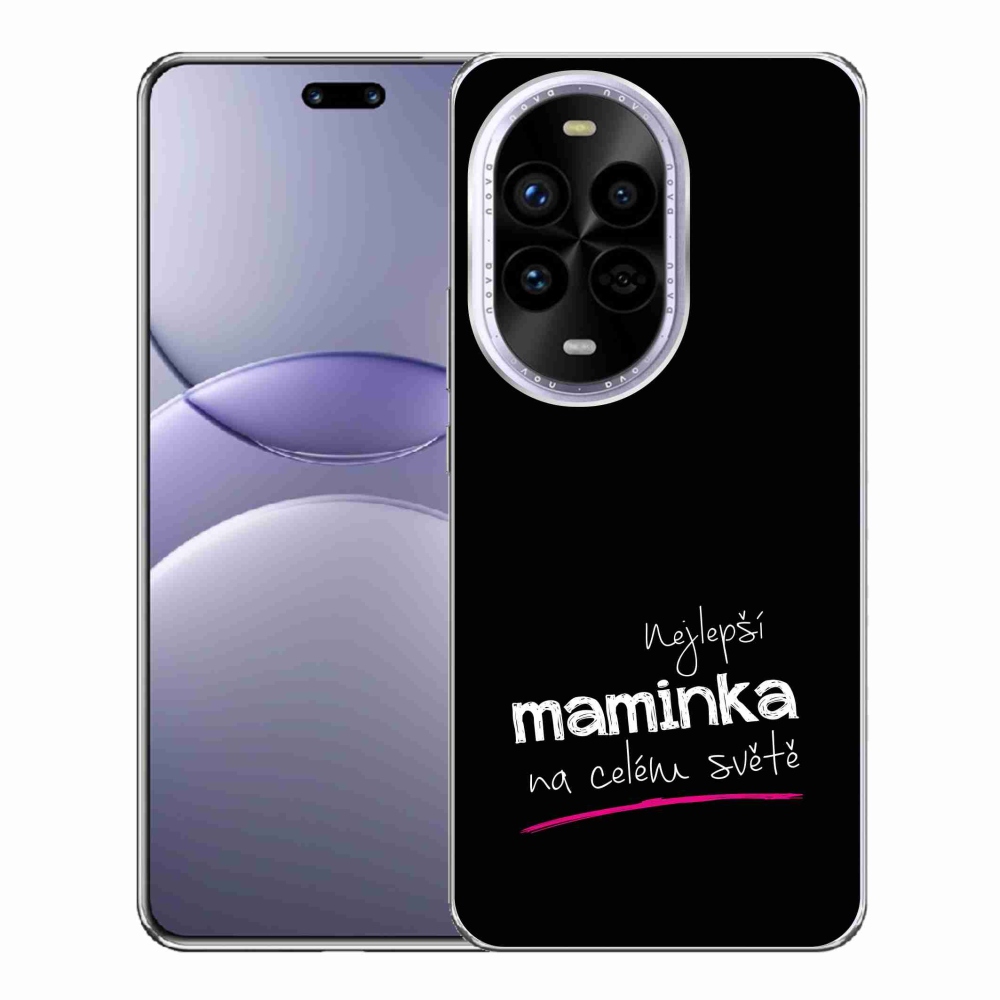 Gelový kryt mmCase na Huawei Nova 13 Pro 5G - nejlepší maminka 4 černé pozadí