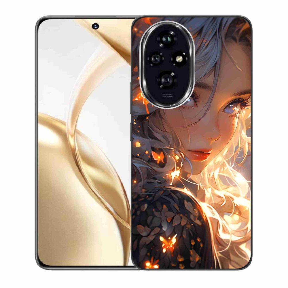 Gelový kryt mmCase na Honor 200 5G - dívka a motýli