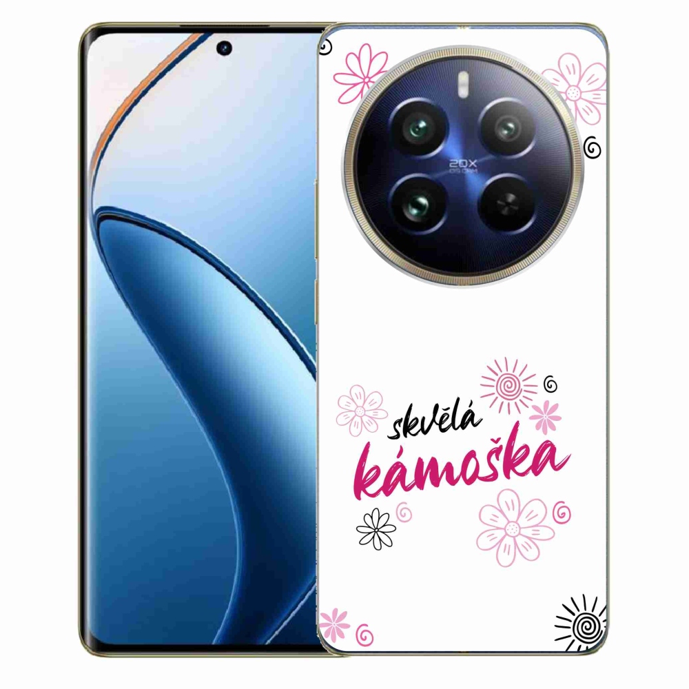 Gelový kryt mmCase na Realme 12 Pro 5G/12 Pro+ 5G - skvělá kámoška bílé pozadí