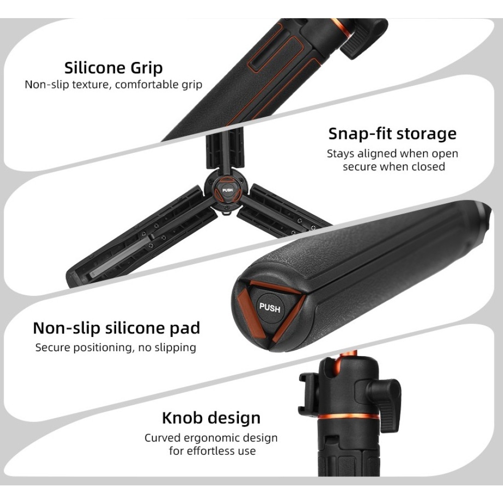 FLYMILE magnetická selfie tyč se stativem pro Insta360 Ace Pro, X5 a X3
