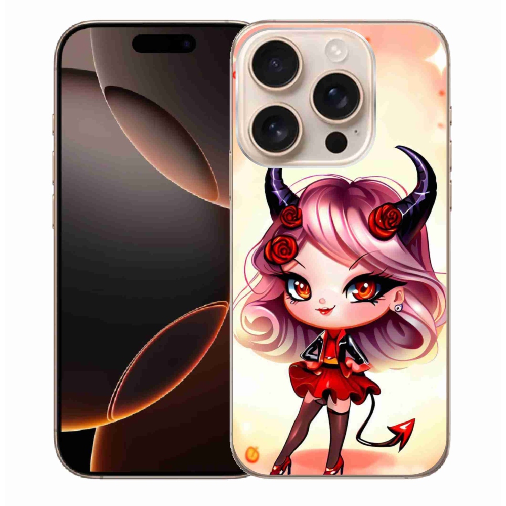 Gelový kryt mmCase na iPhone 16 Pro Max - kreslená čertice