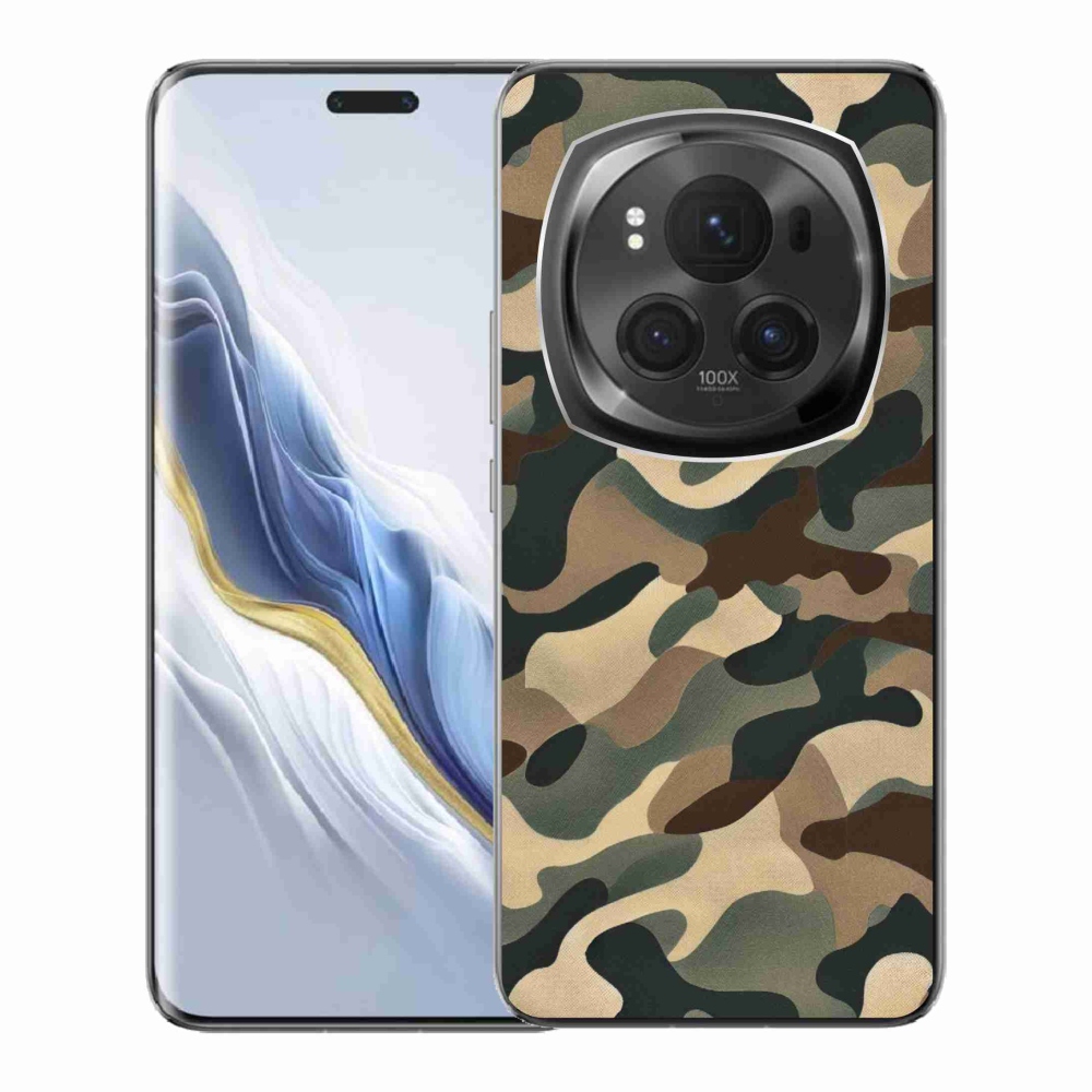 Gelový kryt mmCase na Honor Magic 6 Pro 5G - maskáčový vzor 11