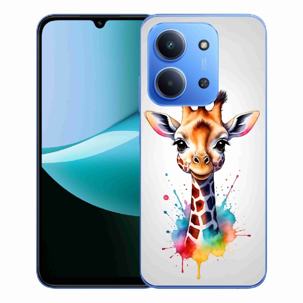 Gelový kryt mmCase na Xiaomi Redmi 15C 4G/5G (173mm) - žirafa 1