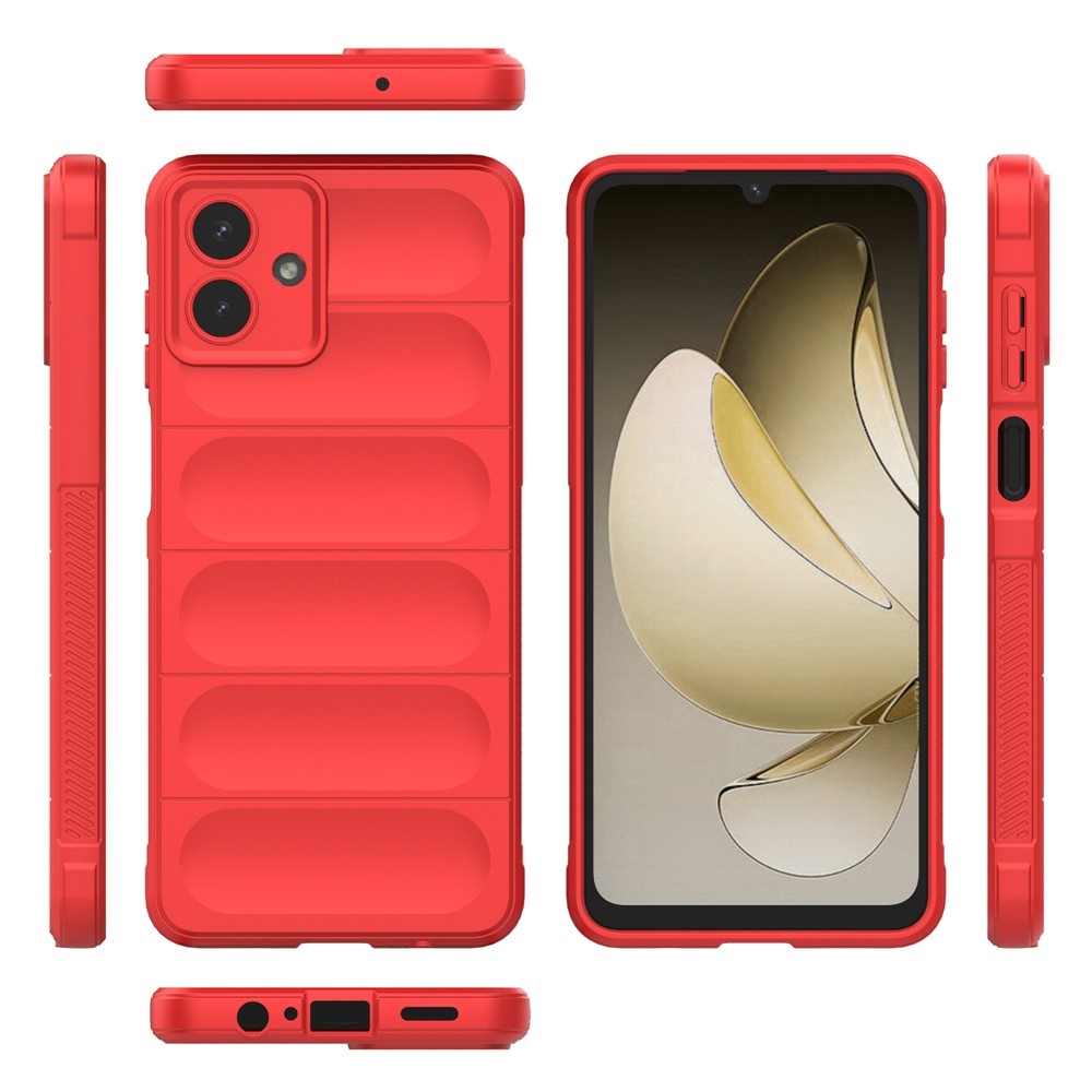 Rugg odolný gelový obal na Samsung Galaxy A07 4G - červený