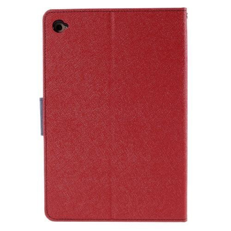 Goos PU kožené zapínací pouzdro na iPad mini 4 - červené