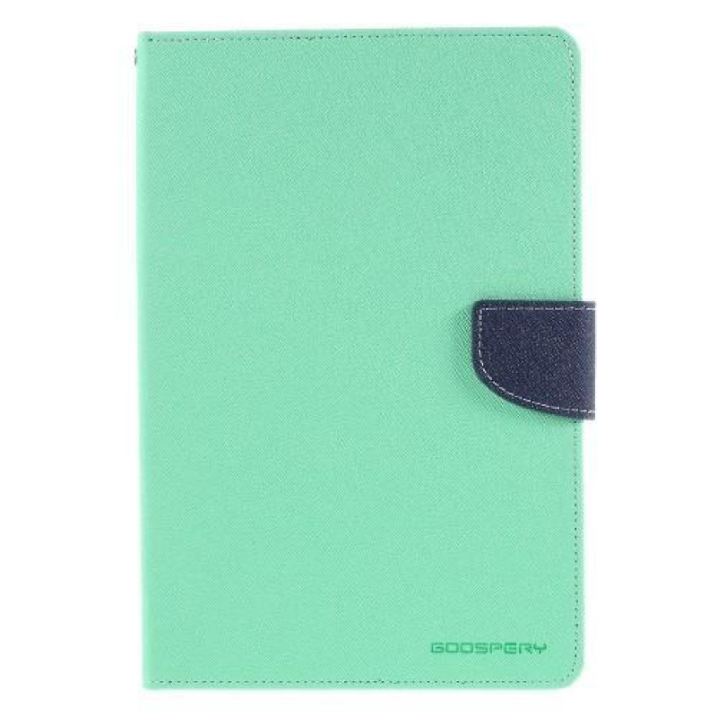 Goos PU kožené zapínací pouzdro na iPad mini 4 - cyan