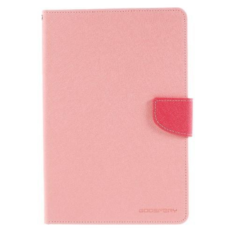 Goos PU kožené zapínací pouzdro na iPad mini 4 - růžové