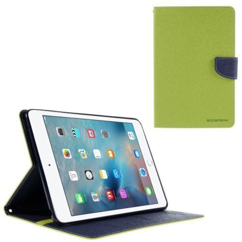Goos PU kožené zapínací pouzdro na iPad mini 4 - zelené