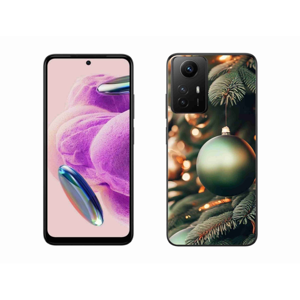 Gelový kryt mmCase na Xiaomi Redmi Note 12S - vánoční ozdoby 1