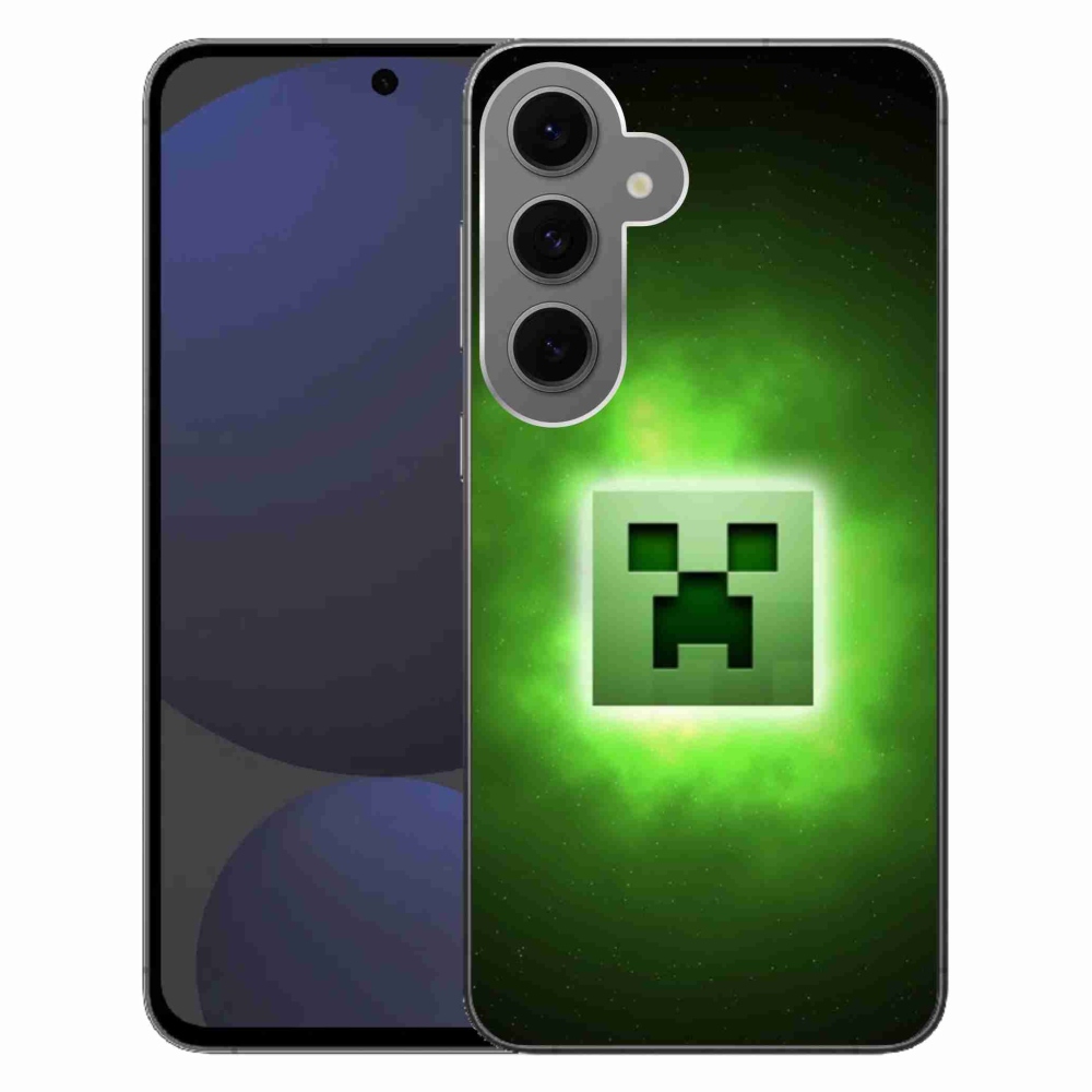 Gelový kryt mmCase na Samsung Galaxy S24 FE - minecraft