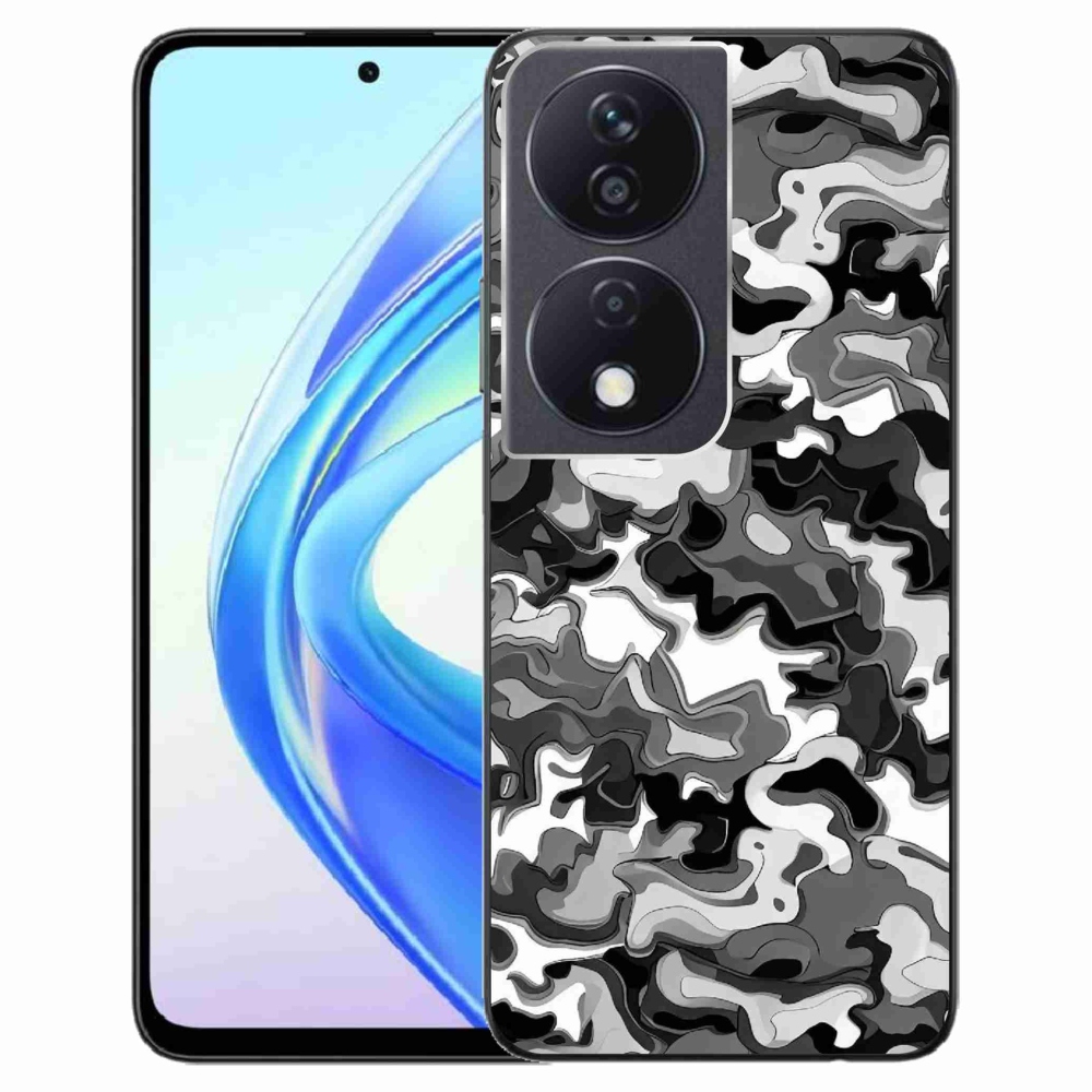 Gelový kryt mmCase na Honor X7b/Honor 90 Smart - maskáčový vzor 3