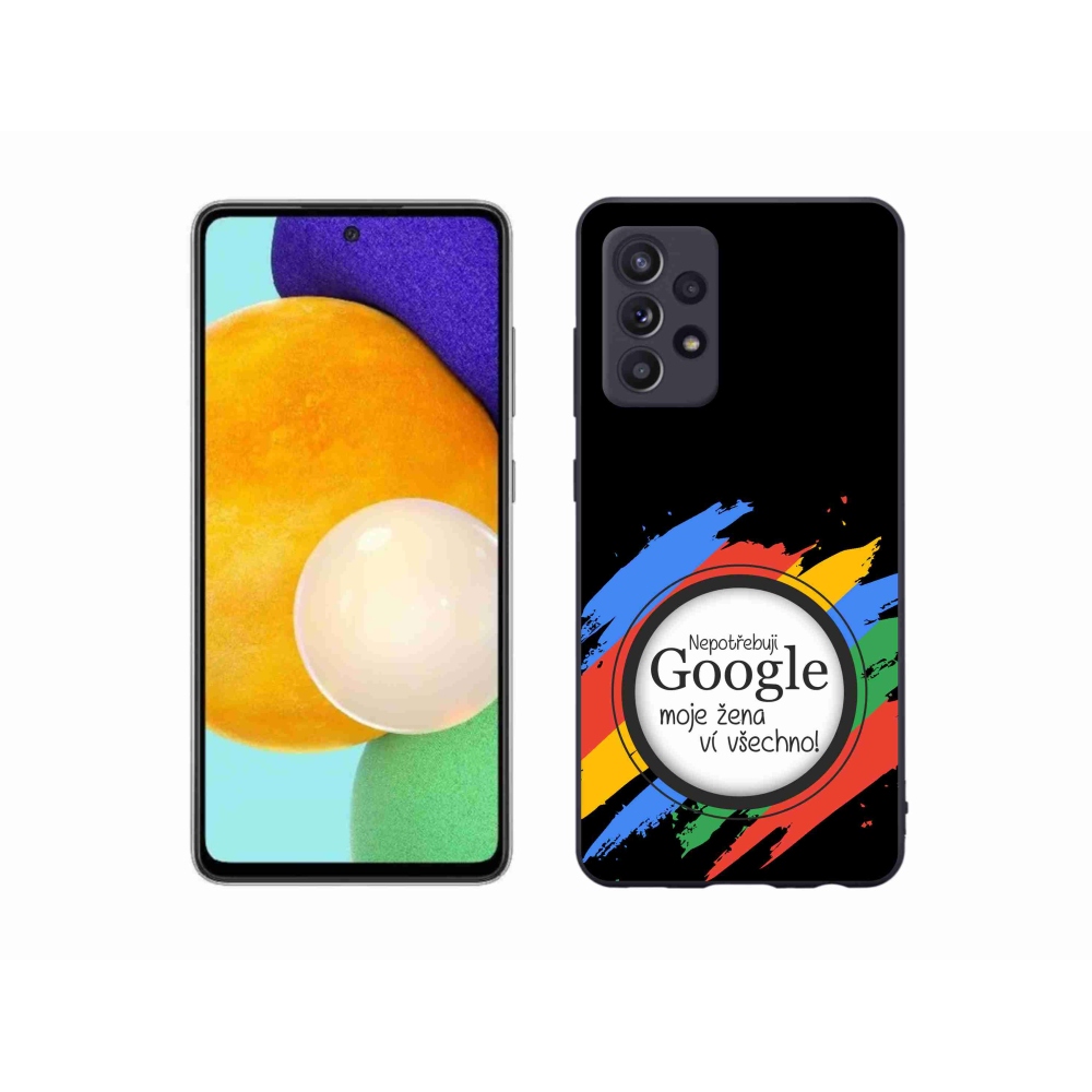 Gelový kryt mmCase na Samsung Galaxy A52s 5G - žena ví všechno černé pozadí