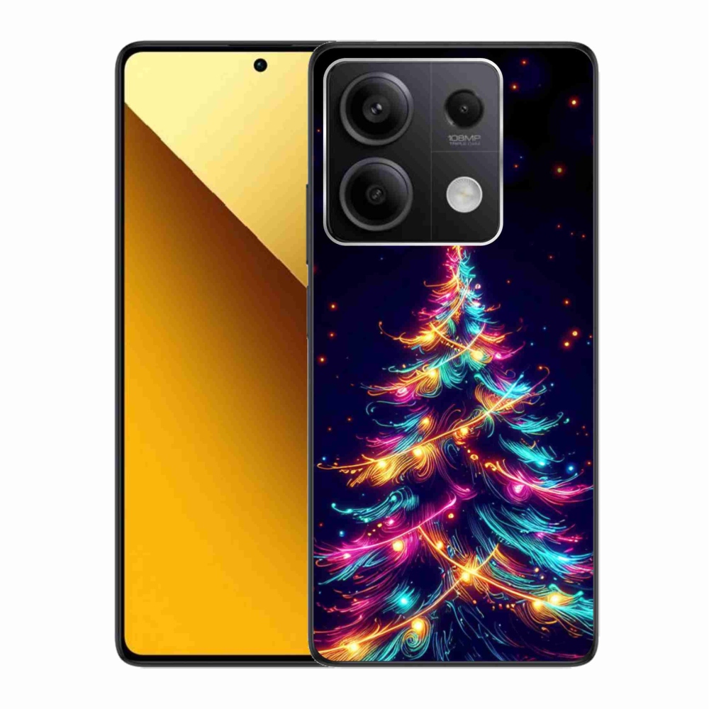 Gelový kryt mmCase na Xiaomi Redmi Note 13 5G - neonový vánoční stromek