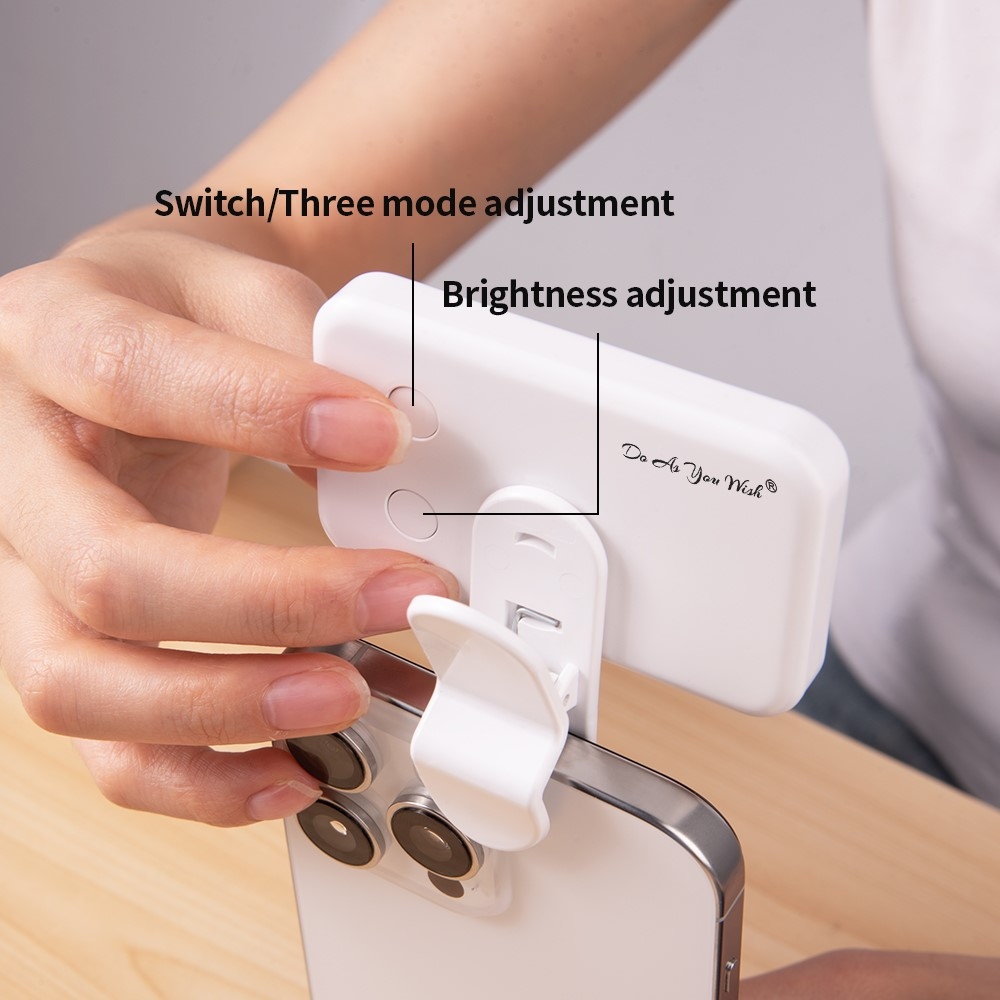 Mini LED světlo na mobil s klipem 24 LED - fialové