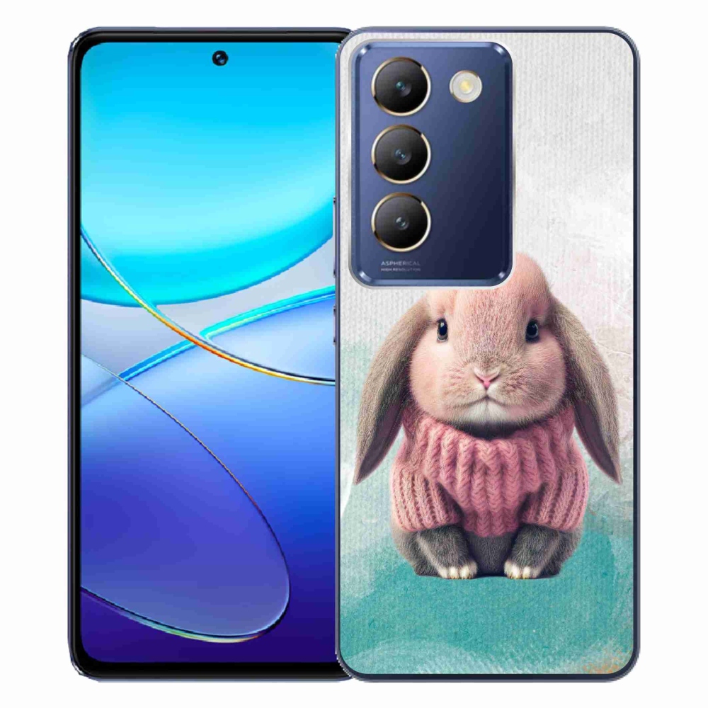 Gelový kryt mmCase na Vivo V40 SE 4G/5G - králíček ve svetru