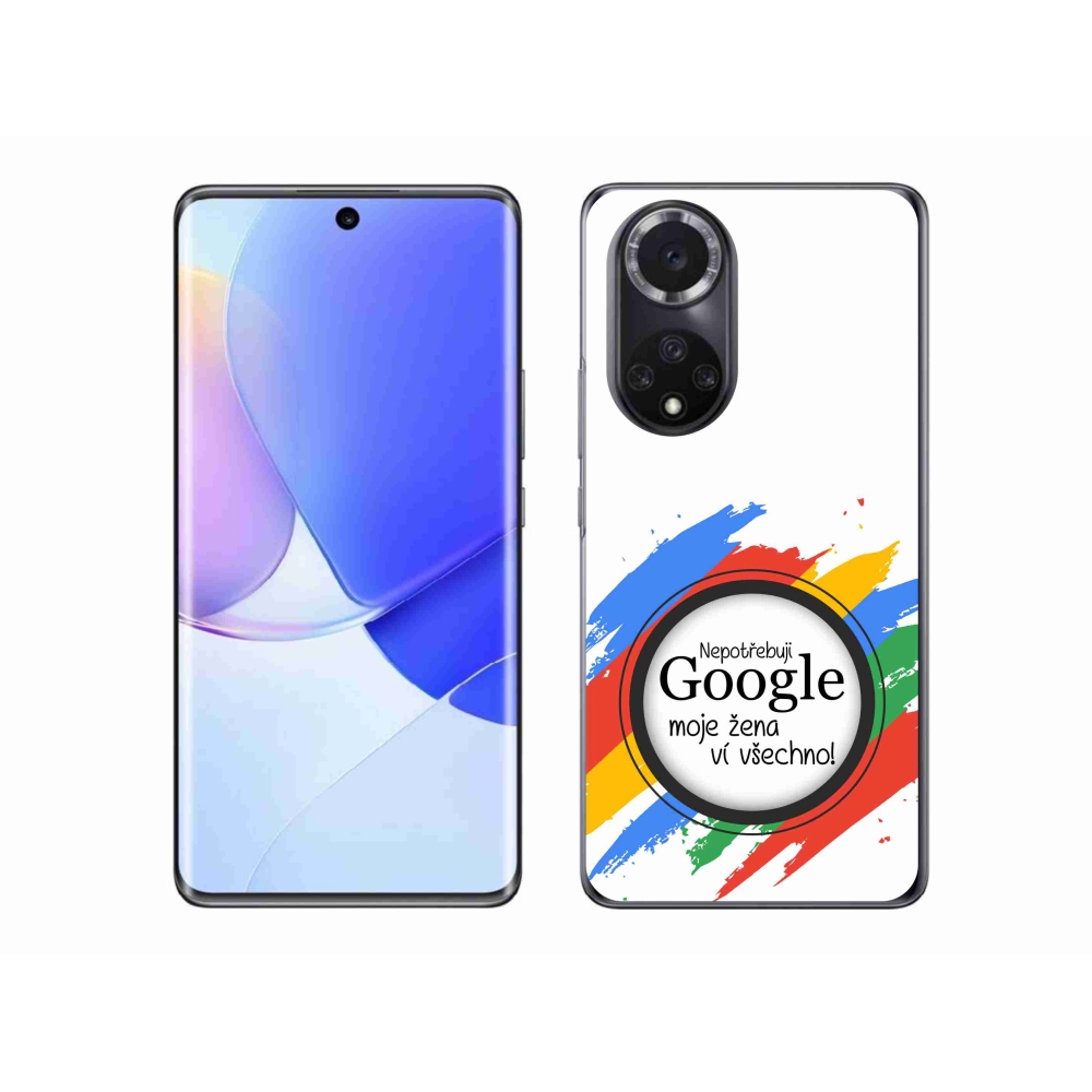 Gelový kryt mmCase na Huawei Nova 9 - žena ví všechno bílé pozadí