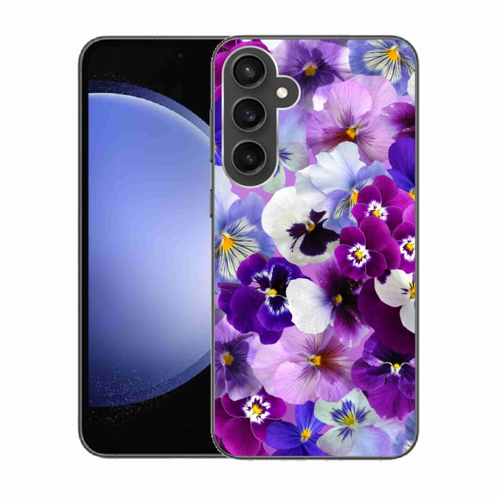 Gelový kryt mmCase na Samsung Galaxy S23 FE - květiny 9