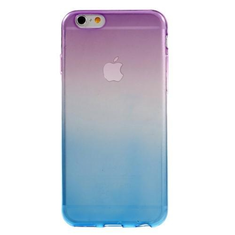 Gradient gelový obal na iPhone 6 Plus a 6s Plus - fialový/modrý