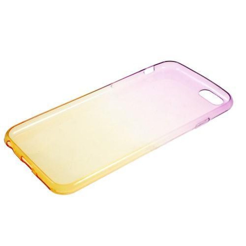 Gradient gelový obal na iPhone 6 Plus a 6s Plus - fialový/žlutý