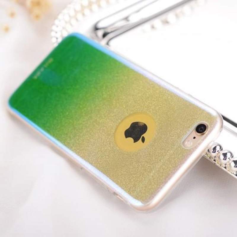 Gradient gelový obal na iPhone 6s a 6 -  zelený