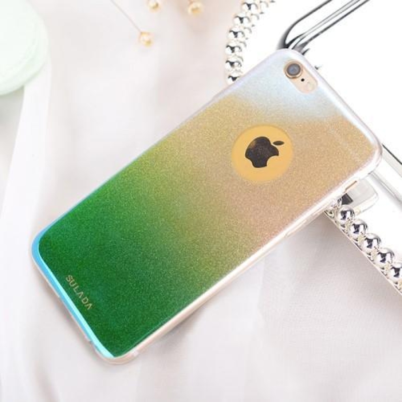 Gradient gelový obal na iPhone 6s a 6 -  zelený